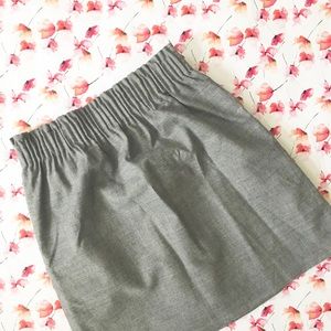 J. Crew. Gray Sidewalk Skirt